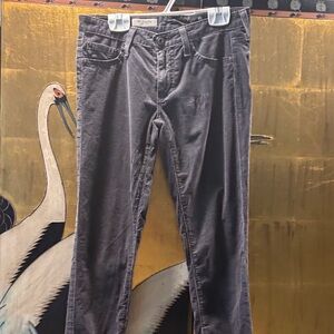 AG Grey Houndstooth Corduroy Leggings